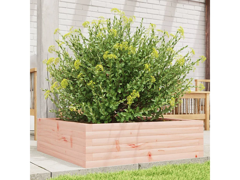 Jardinière 80x80x23 cm bois massif de douglas