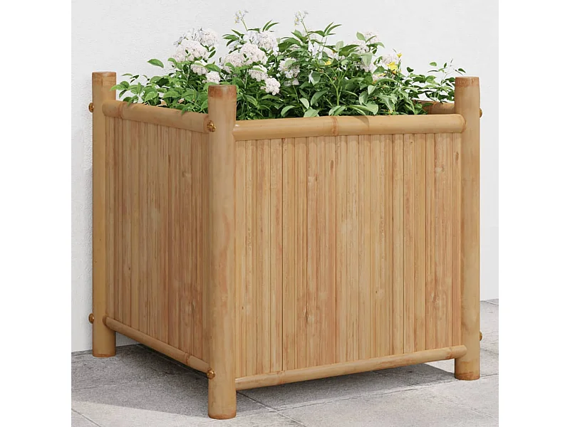 Jardinière 40x40x40 cm bambou