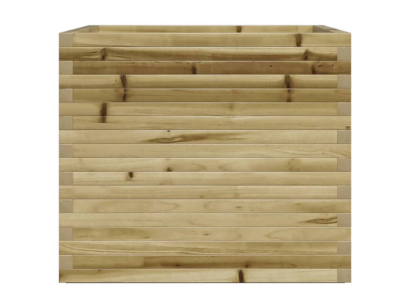 Vaso/floreira de jardim 80x80x72 cm madeira pinho impregnada