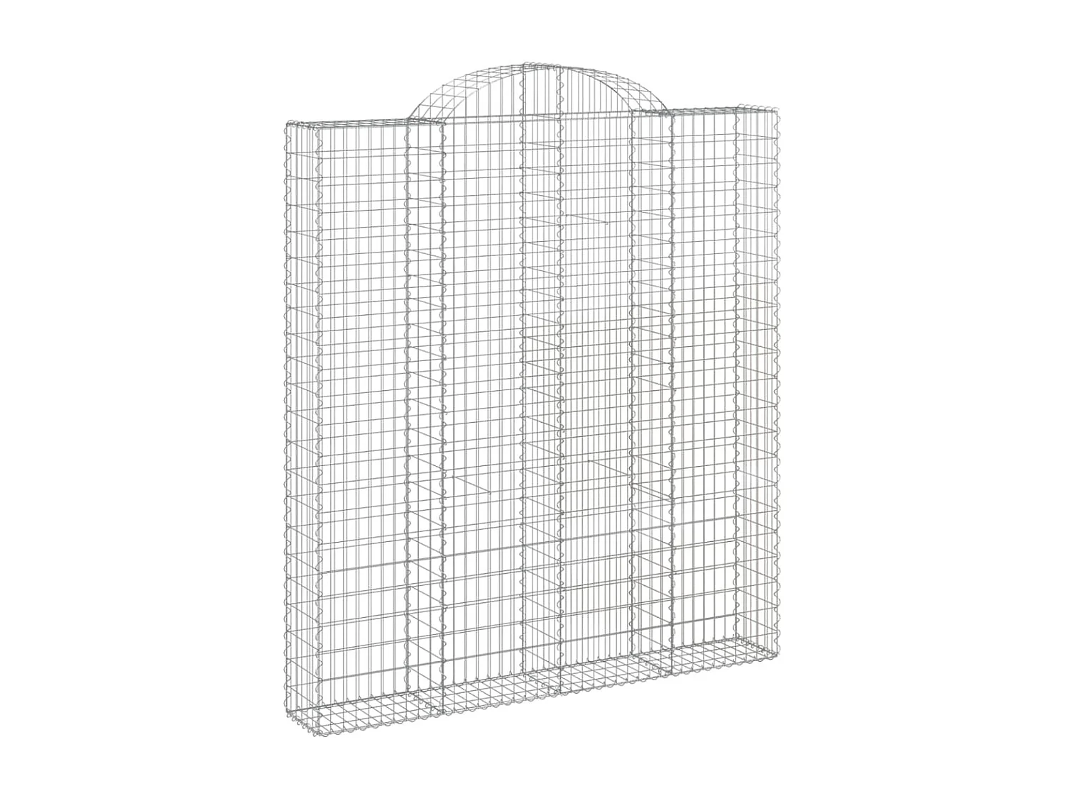 Paniers à gabions arqués 11 pcs 200x30x220/240 cm fer galvanisé
