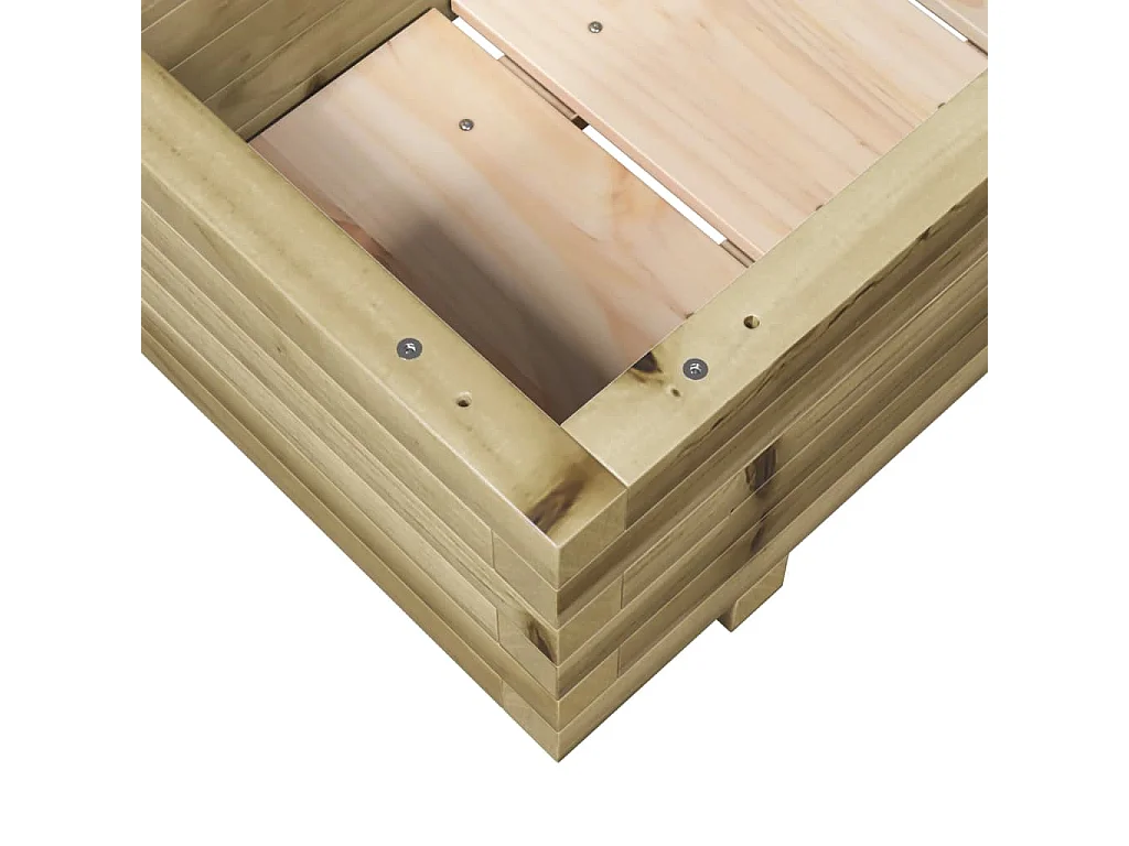 Jardinière 70x40x26,5 cm bois de pin imprégné