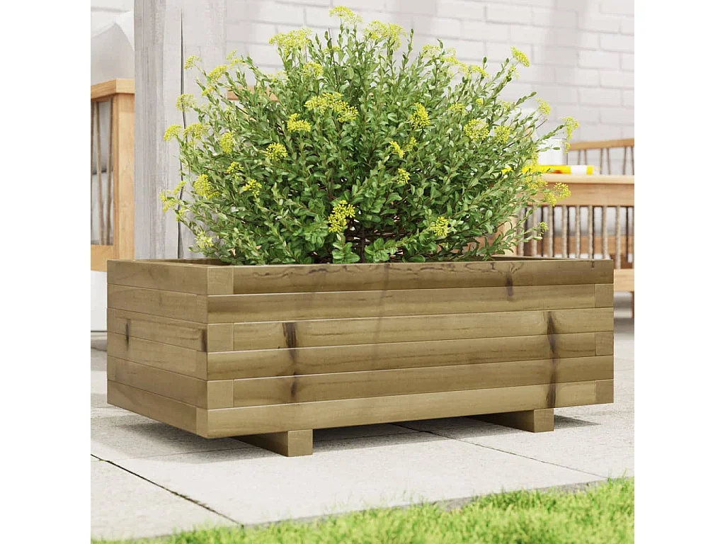 Jardinière 70x40x26,5 cm bois de pin imprégné