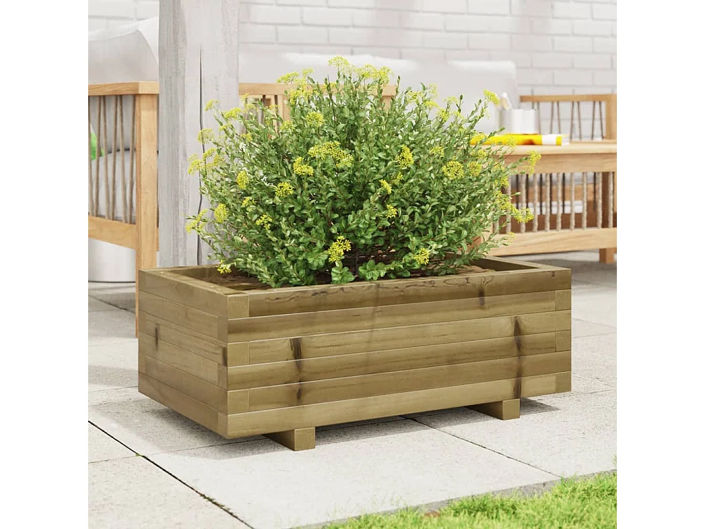 Jardinière 70x40x26,5 cm bois de pin imprégné