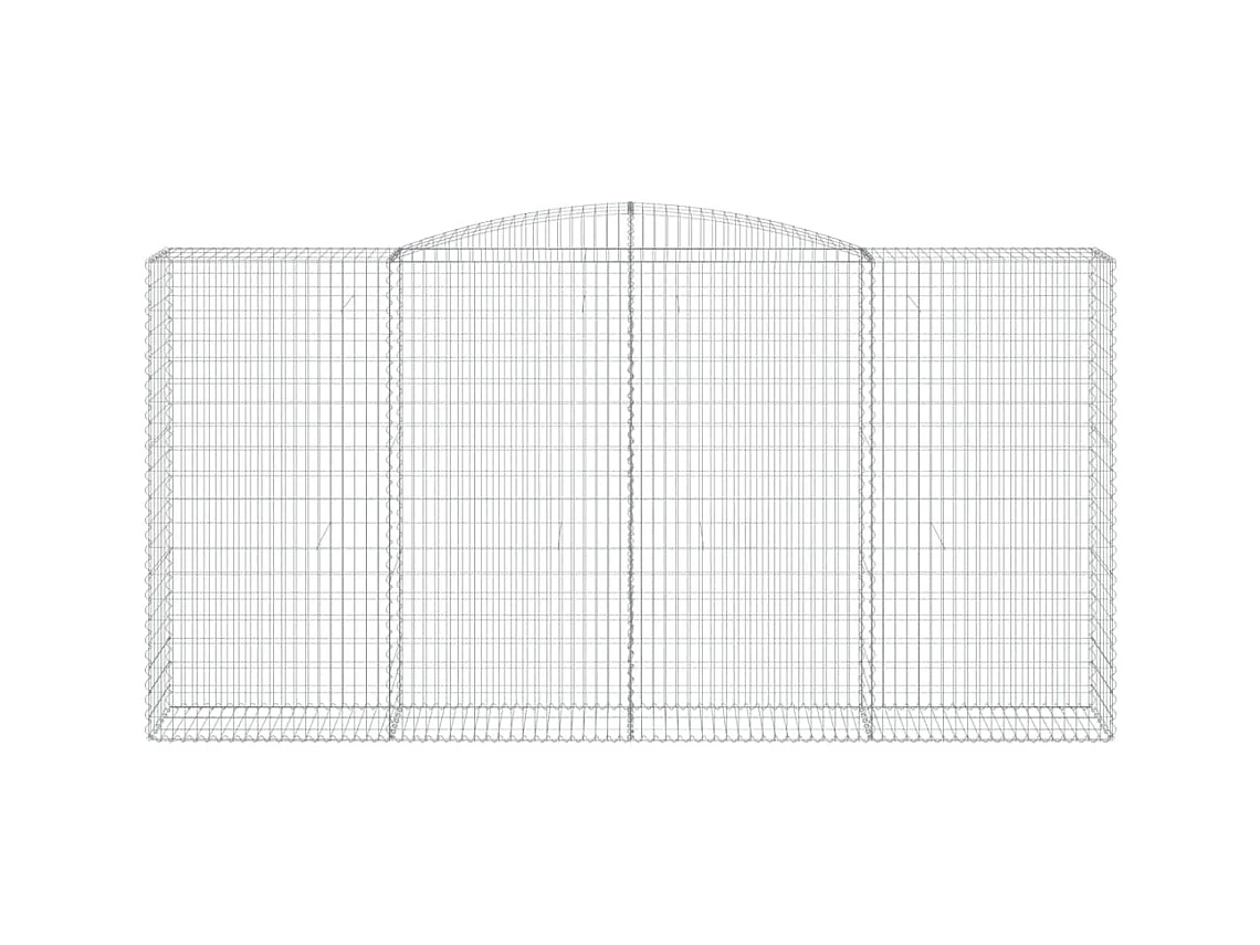Schanskorven 8 st gewelfd 400x50x200/220 cm ijzer