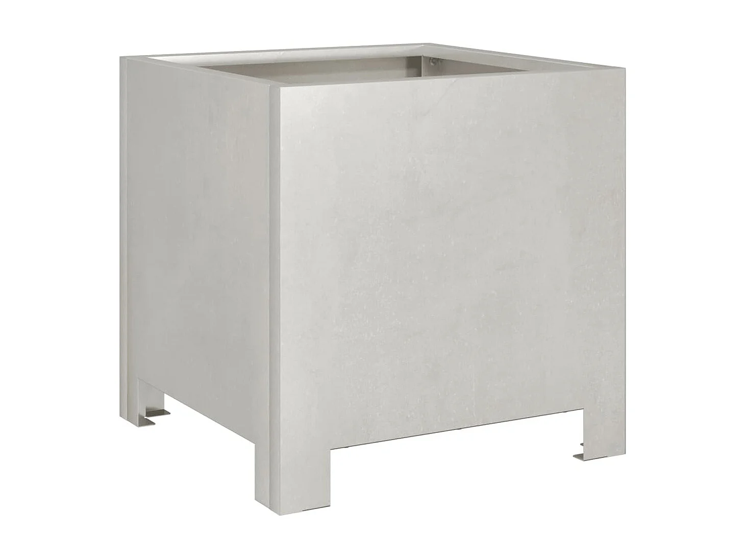 Jardinières 2 pcs 30x30x30 cm acier inoxydable