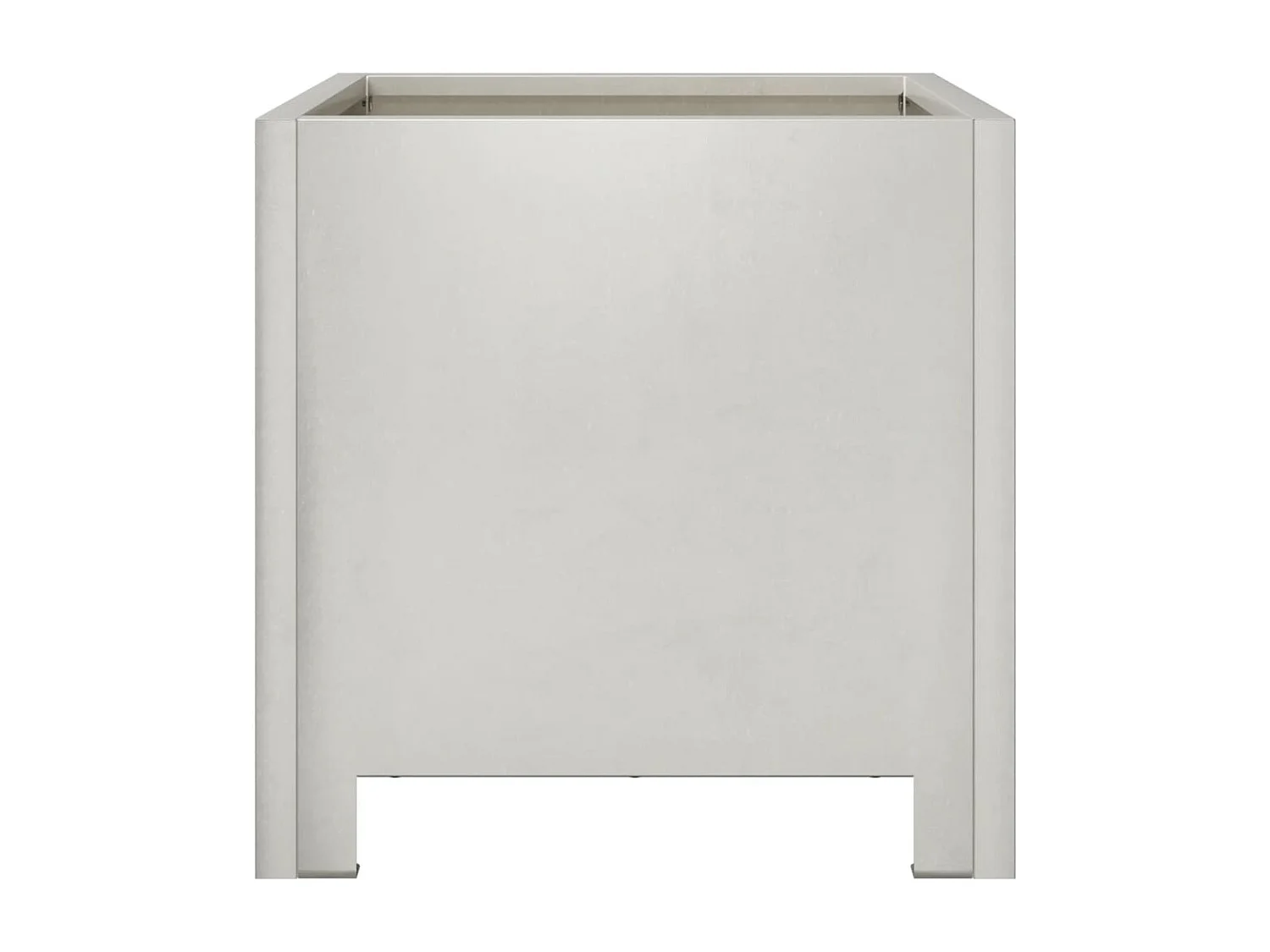 Jardinières 2 pcs 30x30x30 cm acier inoxydable