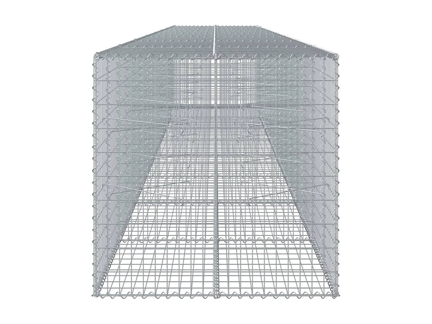 Panier gabion avec couvercle 800x100x100 cm fer galvanisé