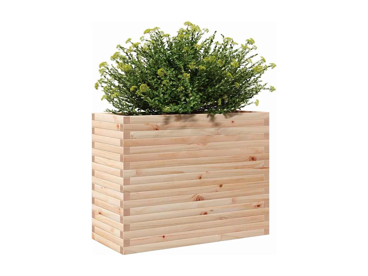 Jardinière 90x40x68,5 cm bois de pin massif