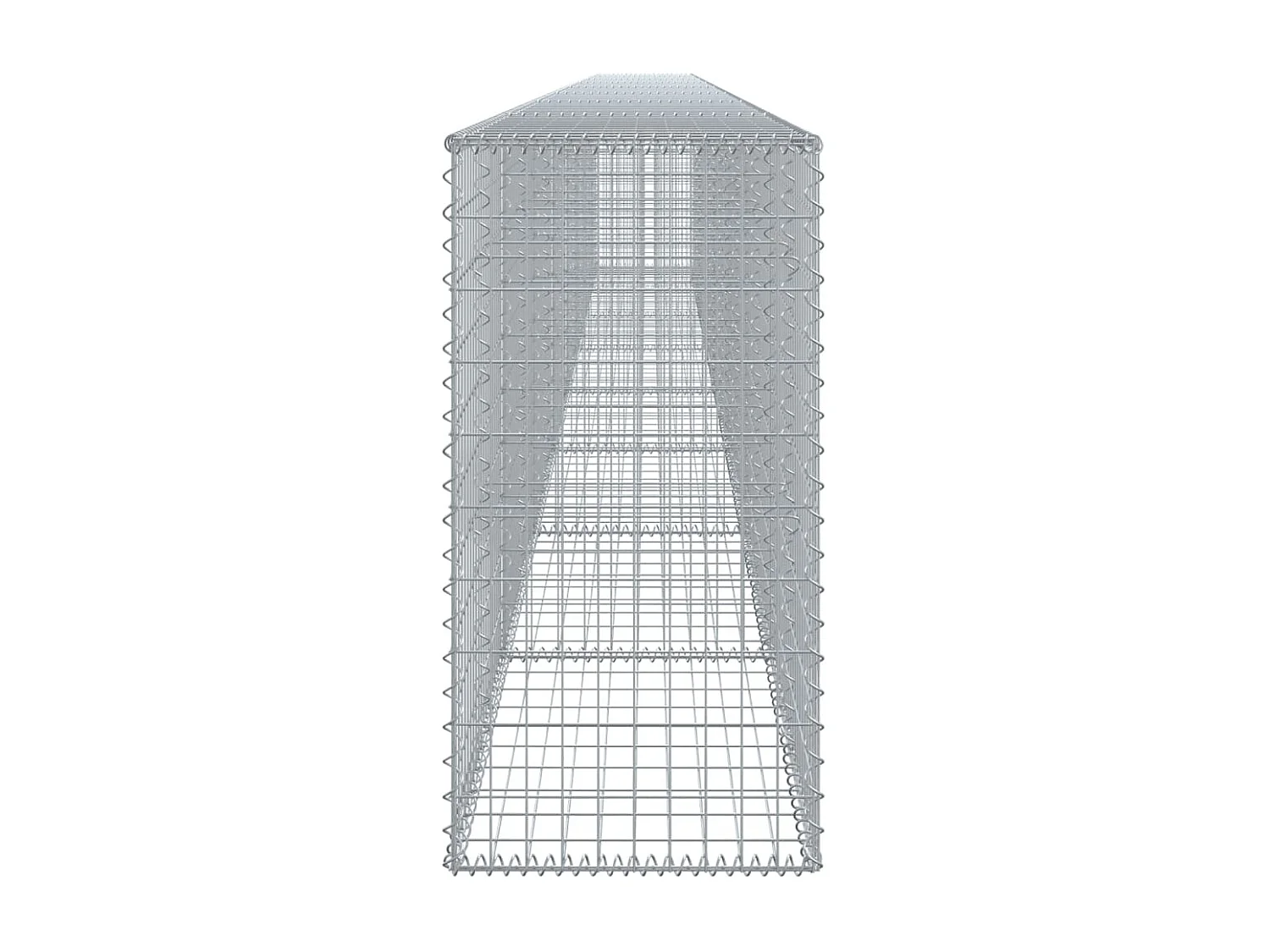 Cesto gabião com cobertura 800x50x100 cm ferro galvanizado