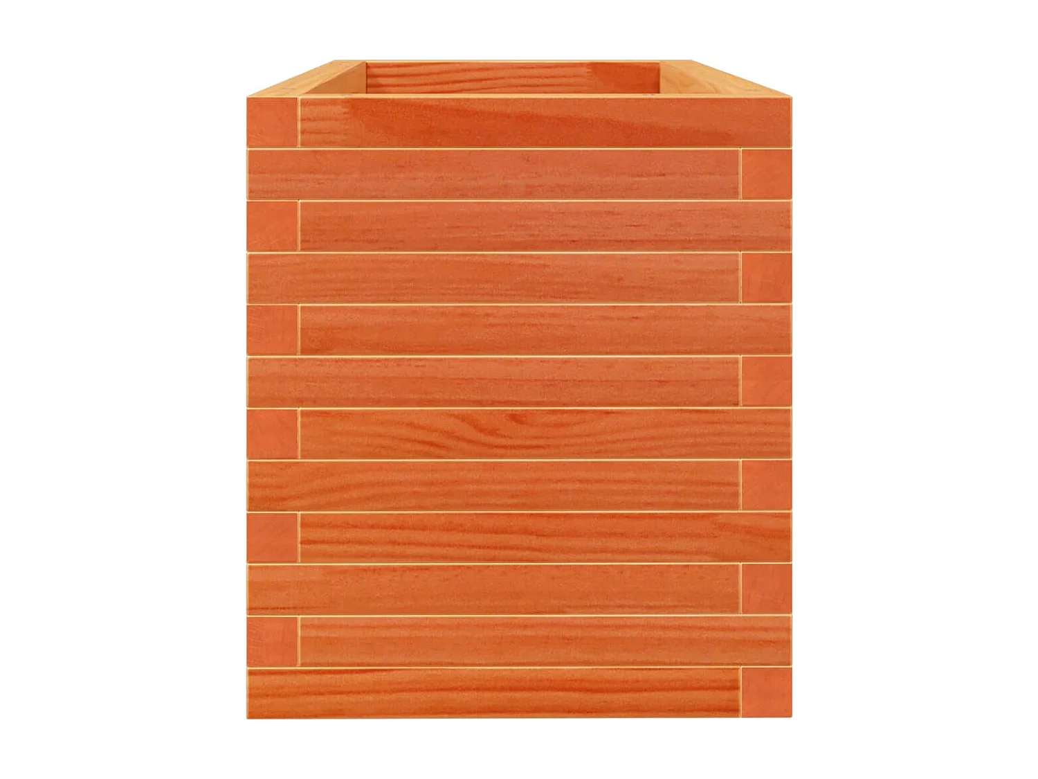 Jardinière cire marron 90x40x45,5 cm bois de pin massif