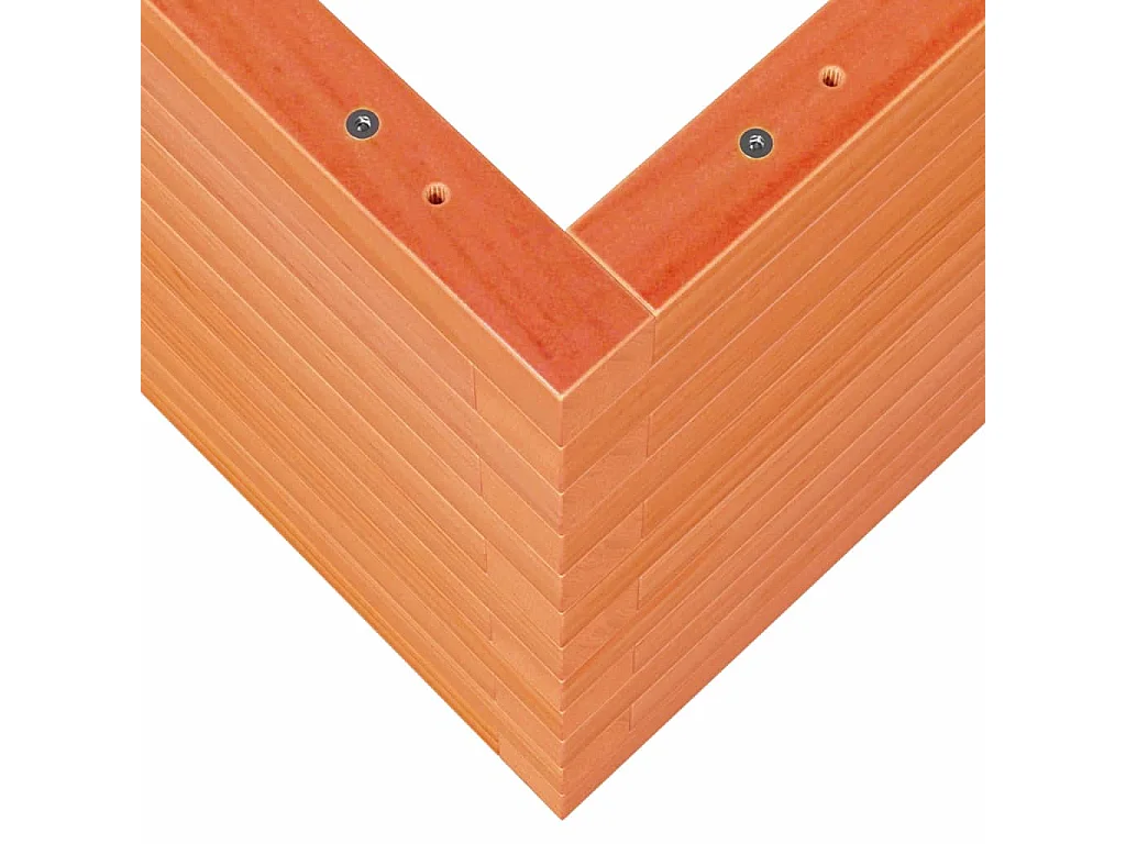 Jardinière cire marron 90x40x45,5 cm bois de pin massif