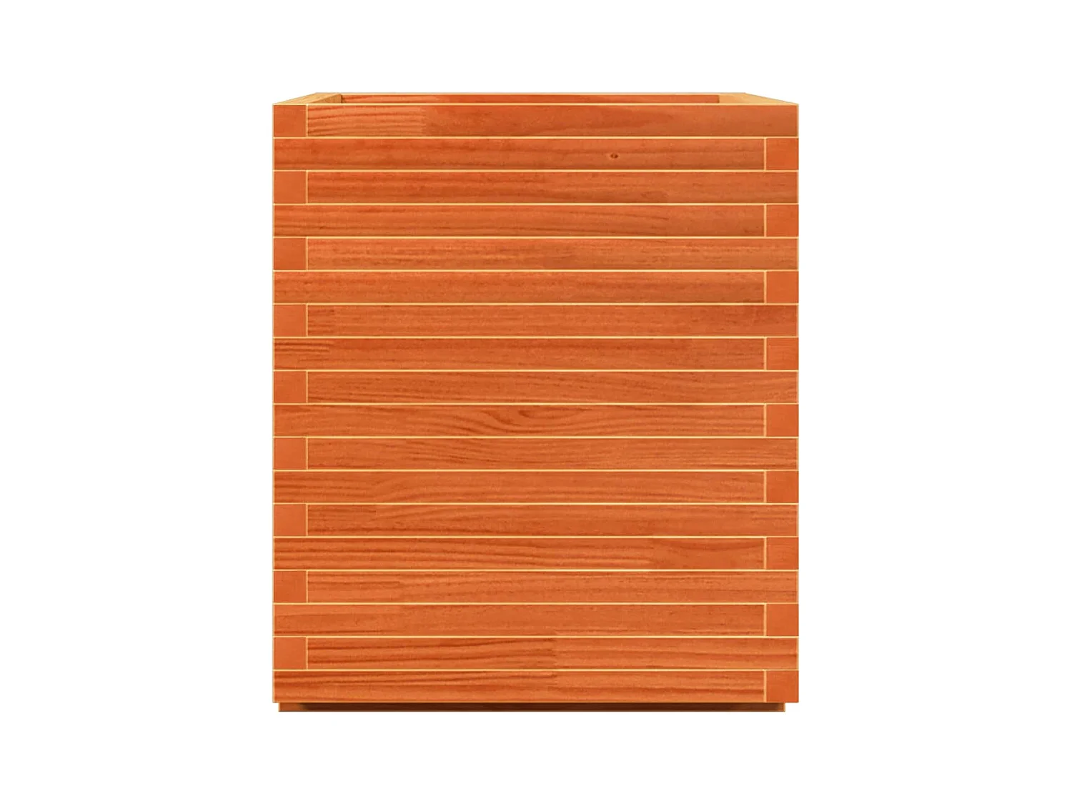 Pflanzkübel Wachsbraun 90x60x72,5 cm Massivholz Kiefer