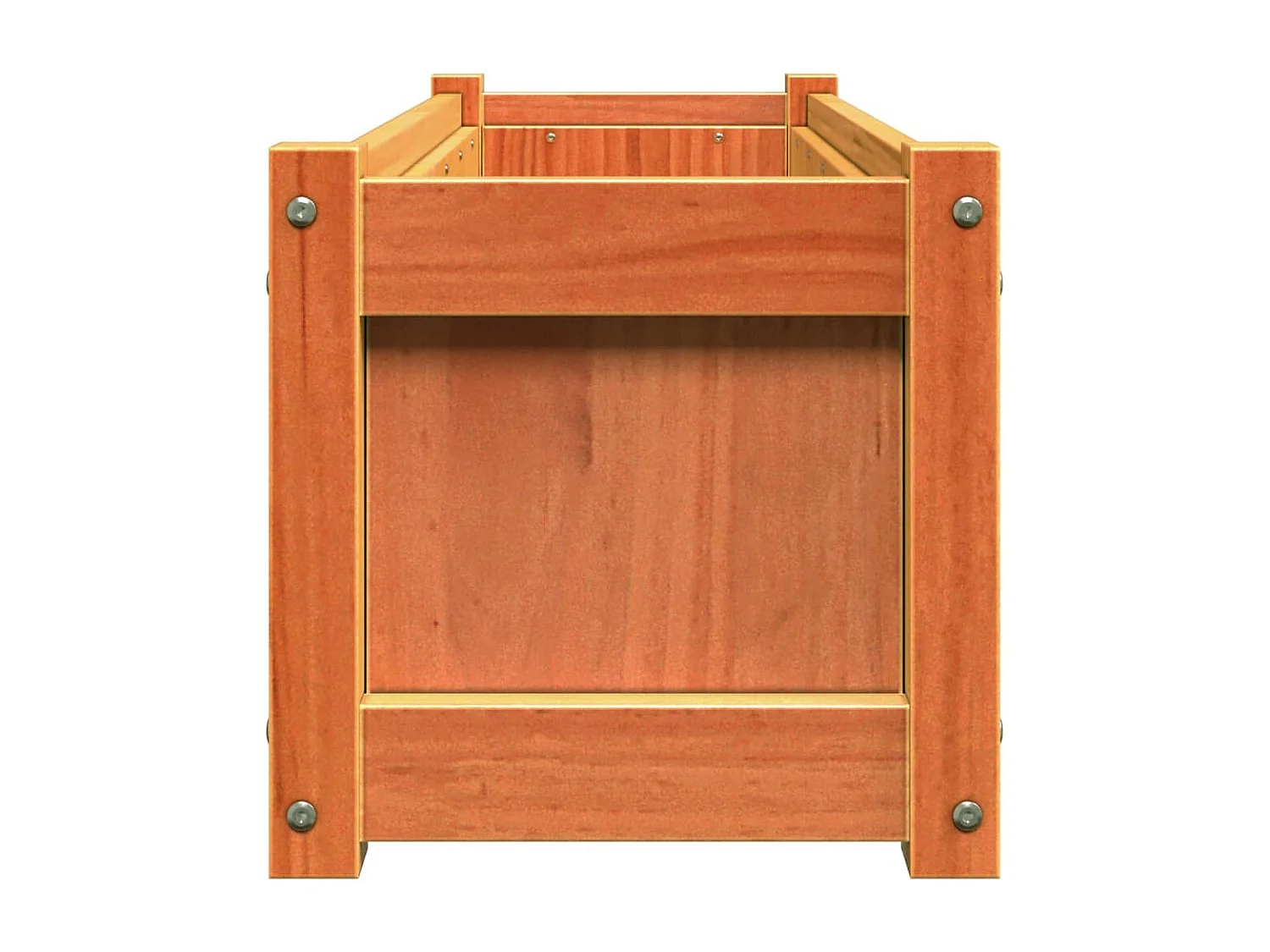 Pflanzkübel Wachsbraun 90x31x31 cm Massivholz Kiefer