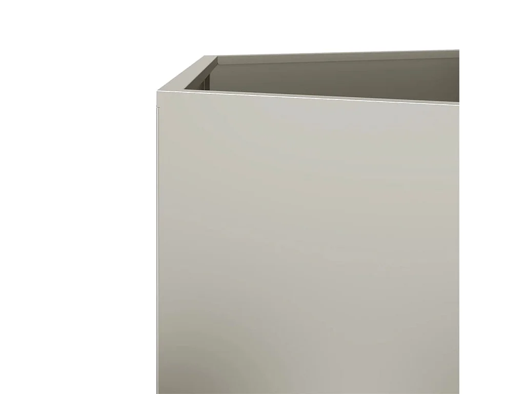 Vaso/floreira de jardim hexagonal 69x60x45 cm aço corten