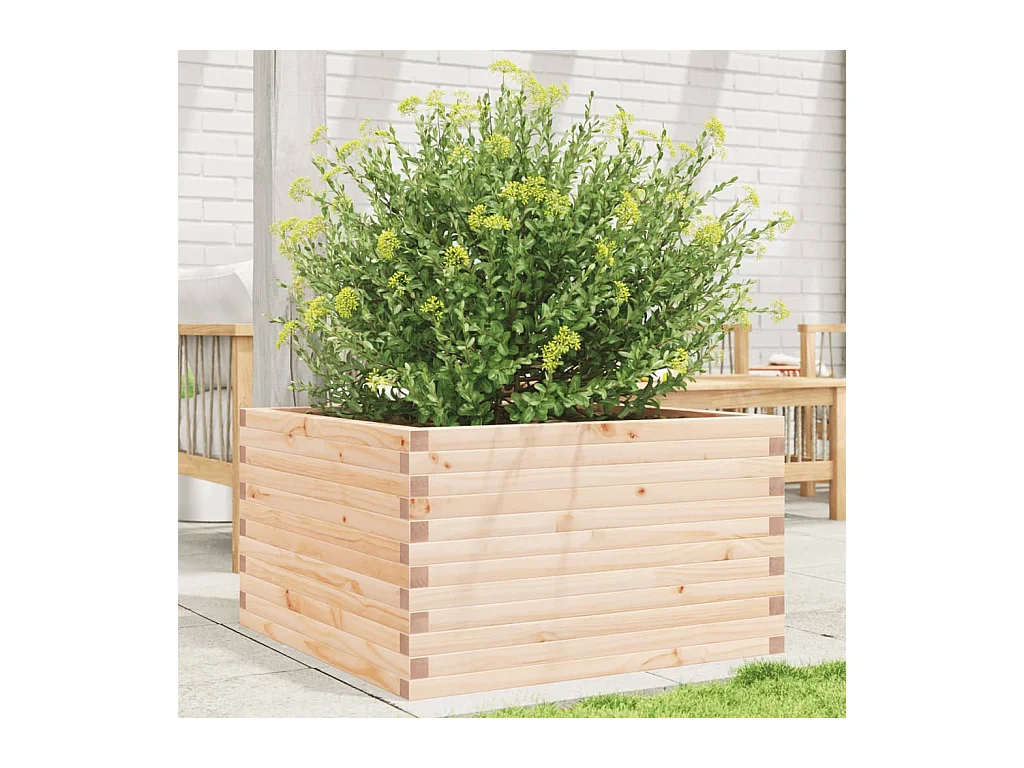 Plantenbak 80x80x45,5 cm massief grenenhout