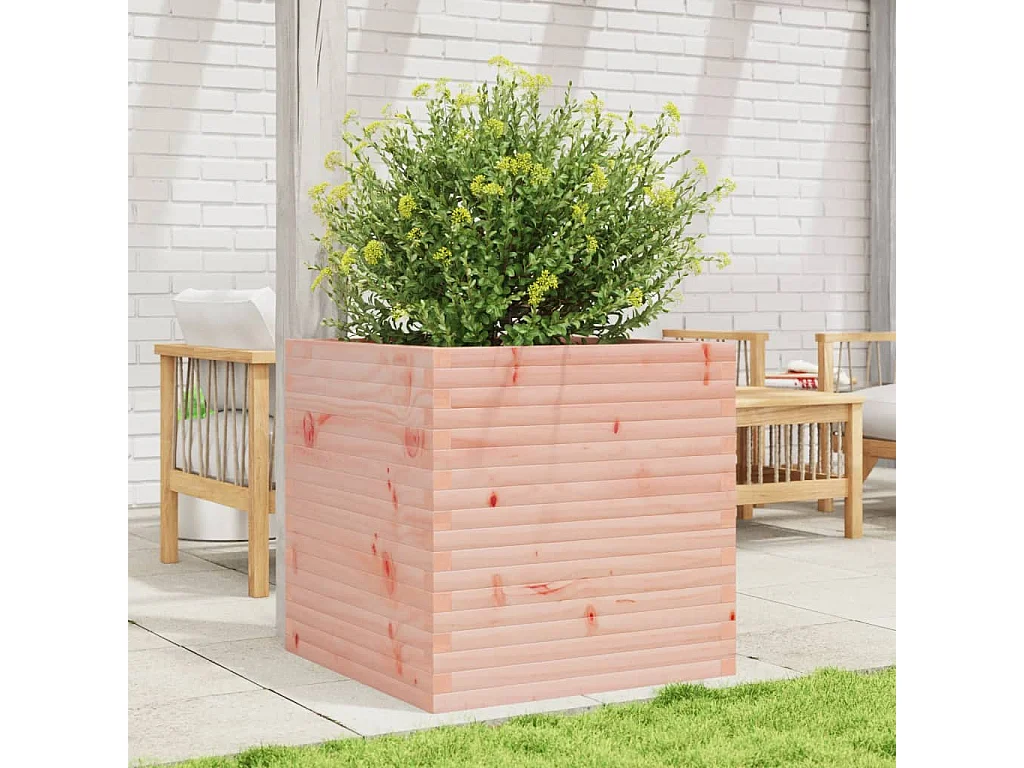 Fioriera da Giardino 70x70x68,5 cm in Legno Massello di Douglas