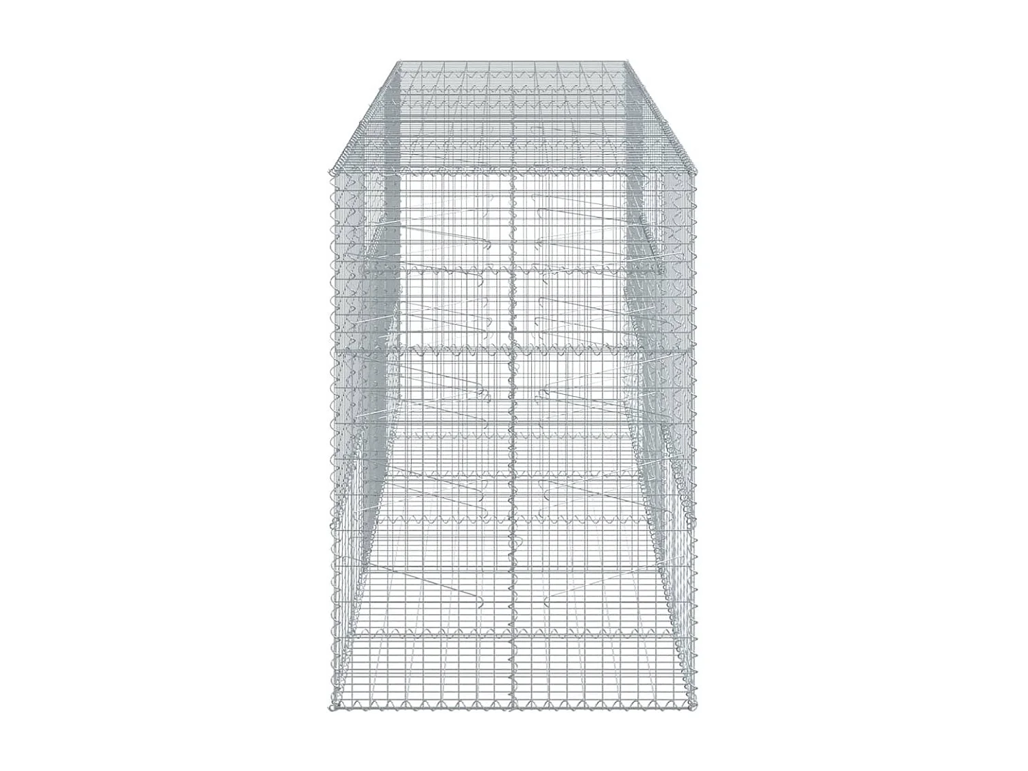 Panier gabion avec couvercle 300x100x150 cm fer galvanisé