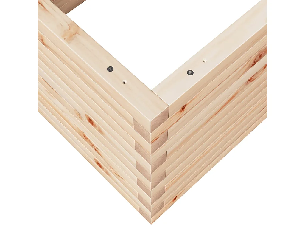 Fioriera da Giardino 110x60x45,5 cm in Legno Massello di Pino