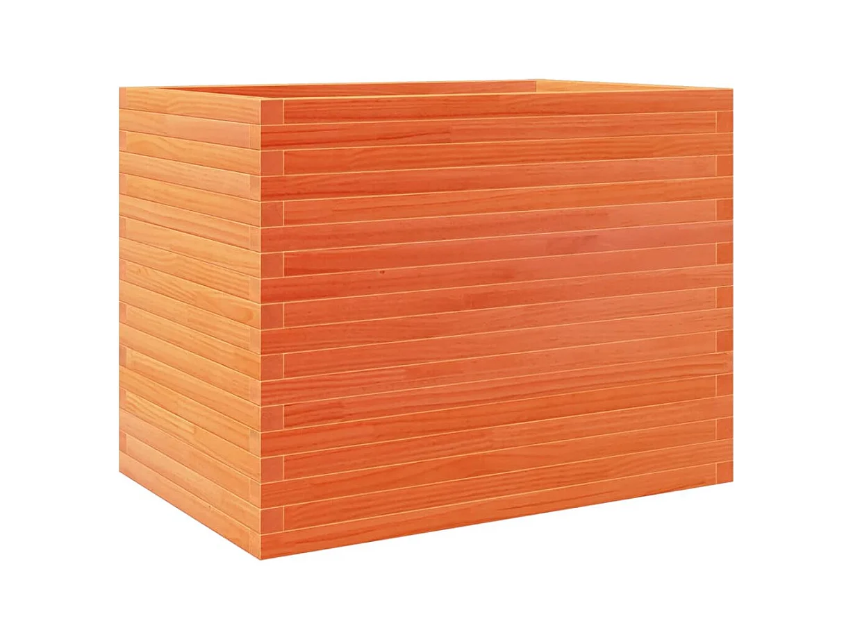 Plantenbak 90x60x68,5 cm massief grenenhout wasbruin