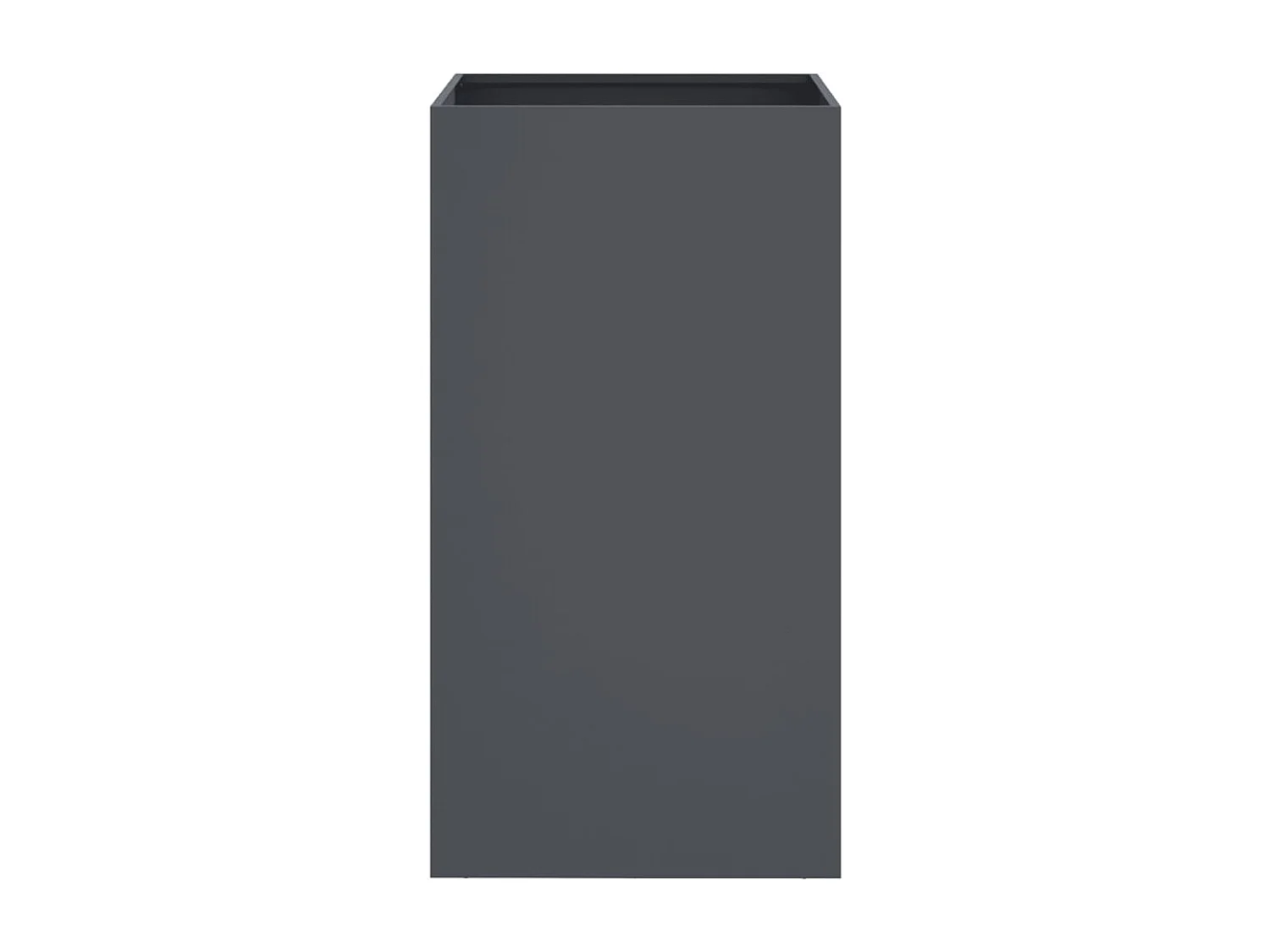 Jardinière anthracite 42x38x75 cm acier