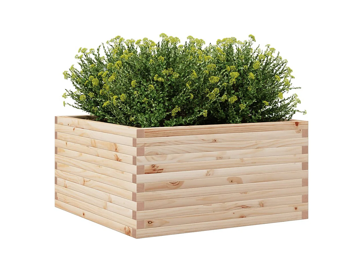 Jardinière 90x90x46 cm bois de pin massif
