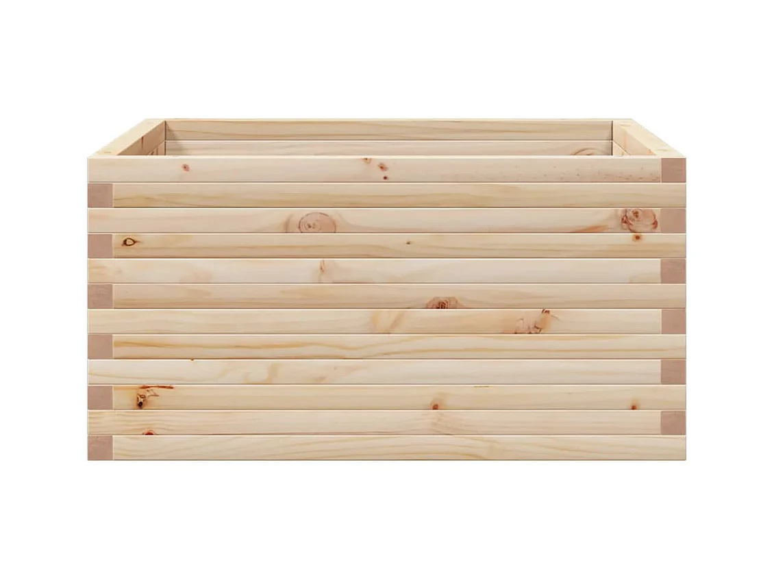 Jardinière 90x90x46 cm bois de pin massif
