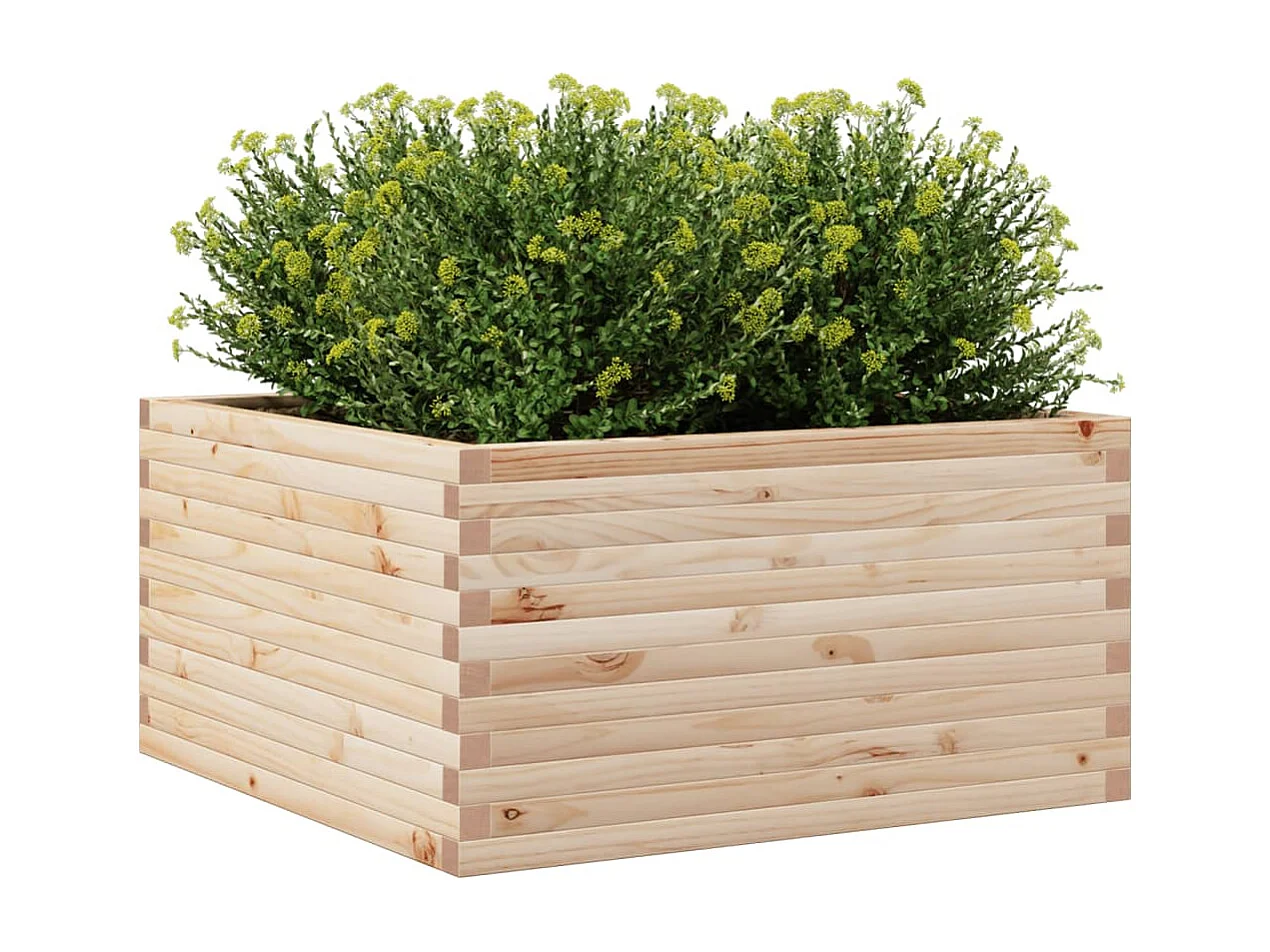 Jardinière 90x90x46 cm bois de pin massif