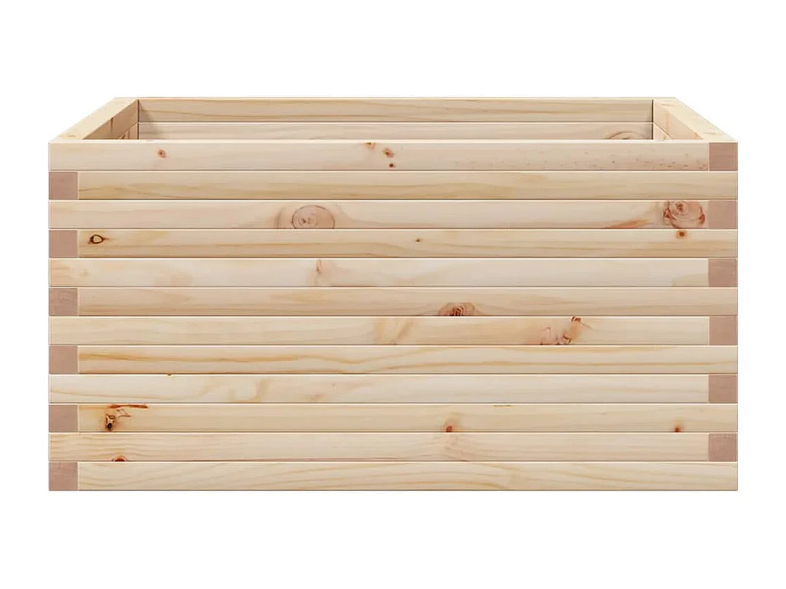 Jardinière 90x90x46 cm bois de pin massif