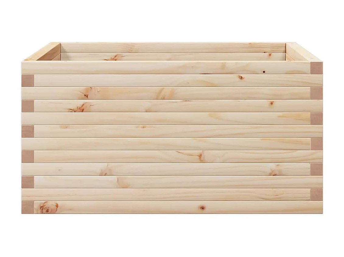 Jardinière 90x90x46 cm bois de pin massif