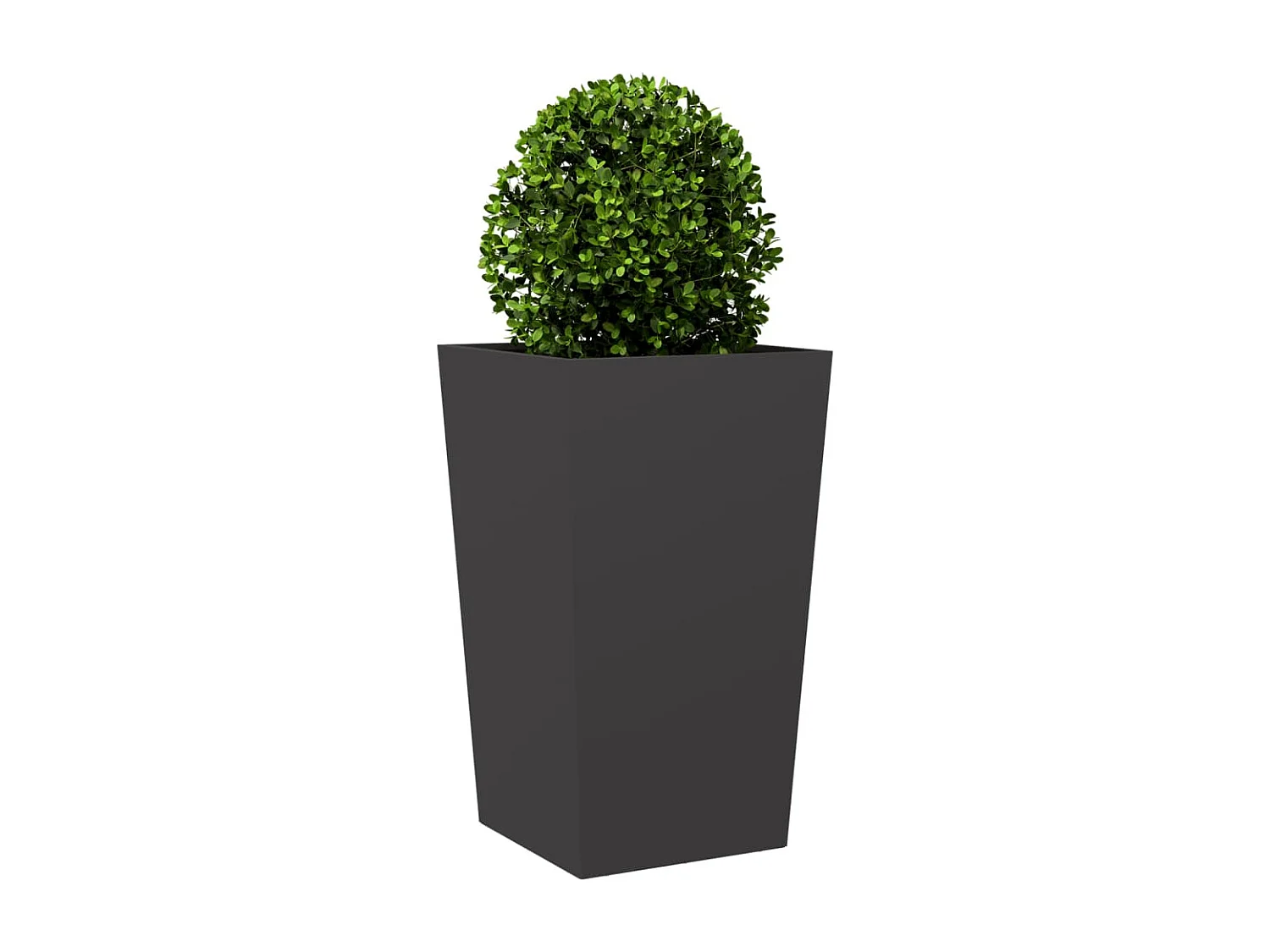 Jardinière noir 45x45x75 cm acier