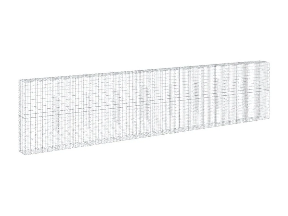 Panier gabion avec couvercle 900x50x200 cm fer galvanisé