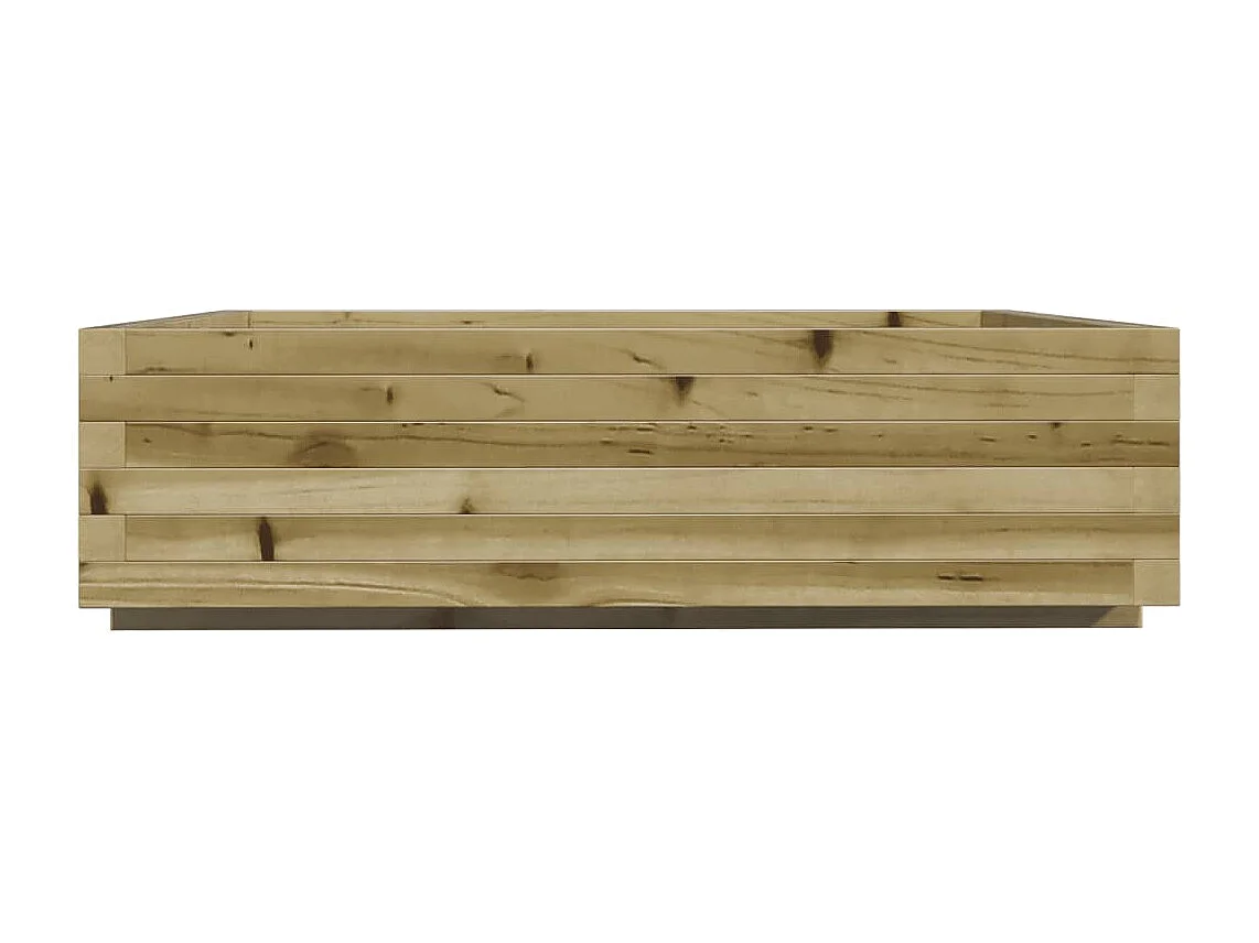 Jardinière 90x90x26,5 cm bois de pin imprégné
