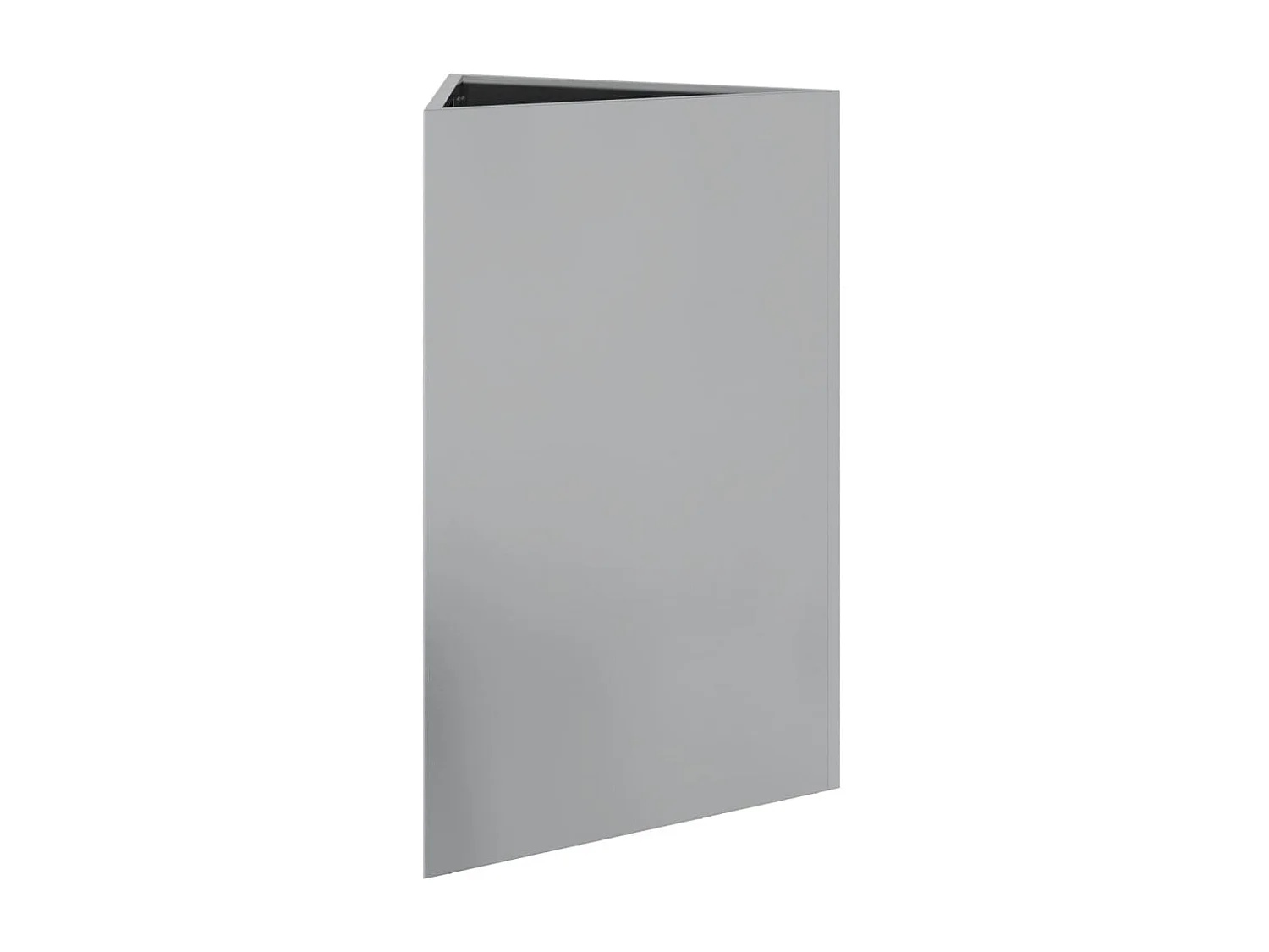 Jardinières 2 pcs triangulaire 50x43x75 cm acier galvanisé