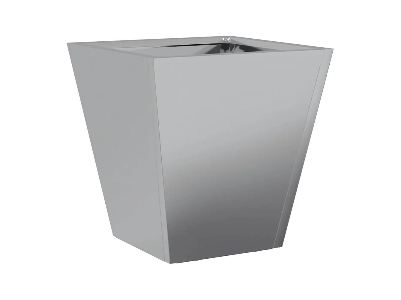 Jardinera hexagonal de acero galvanizado 30x30x30 cm