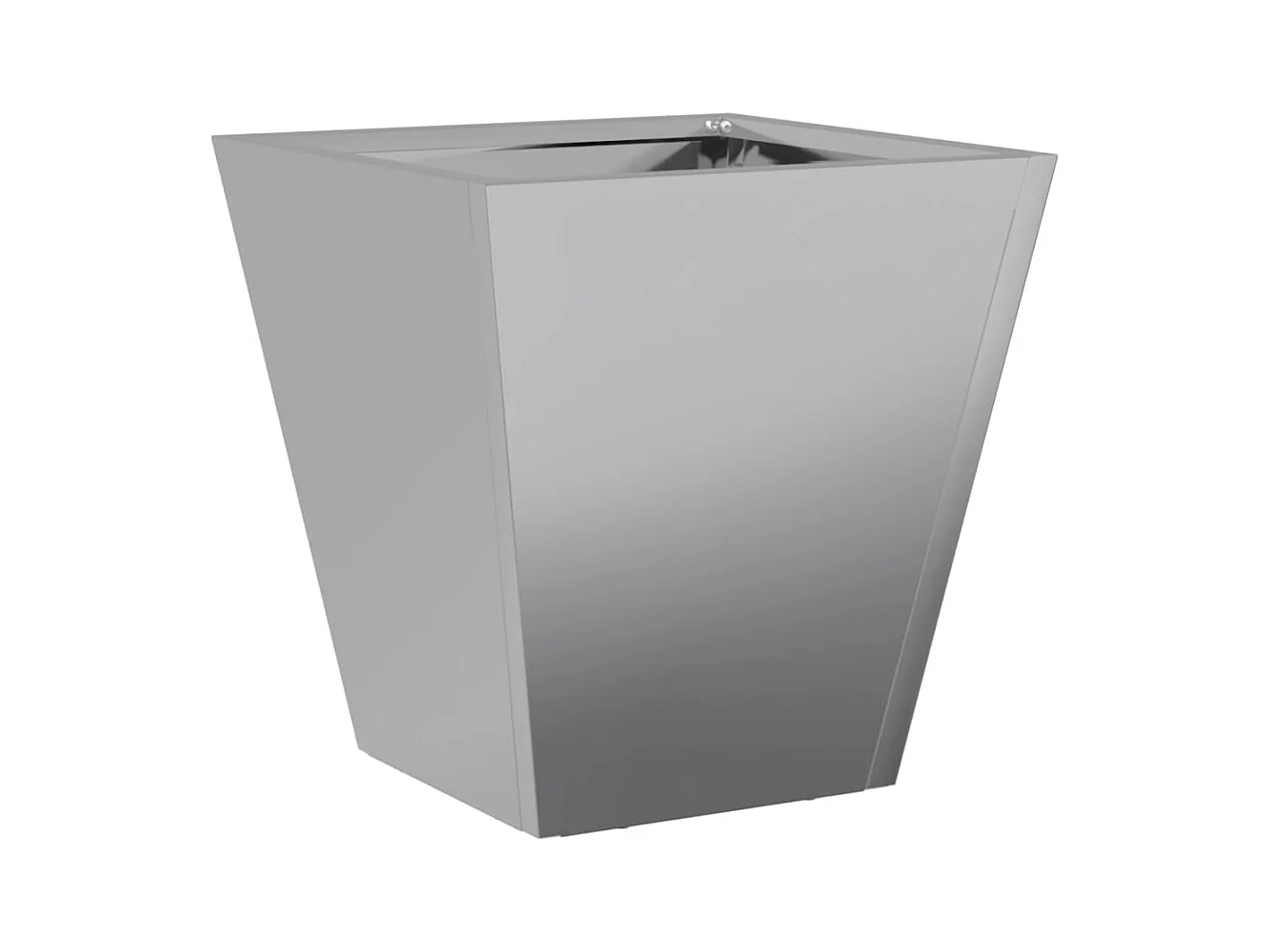 Jardinera hexagonal de acero galvanizado 30x30x30 cm