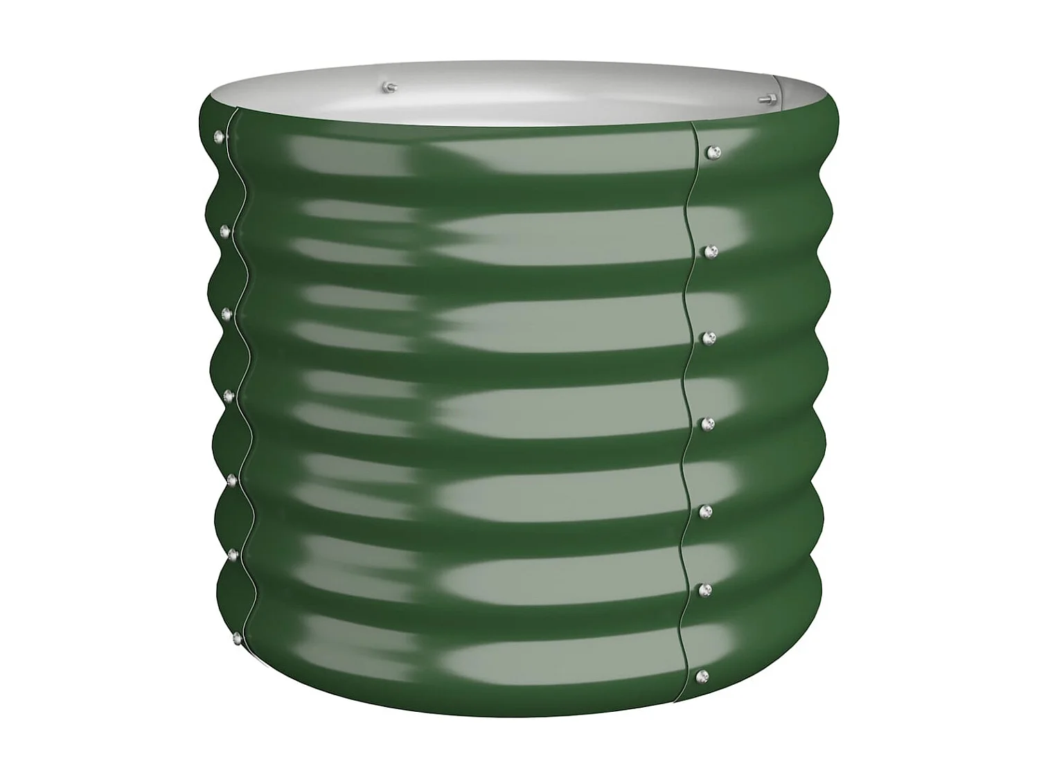 Jardinière de jardin Acier enduit de poudre 40x40x36 cm Vert