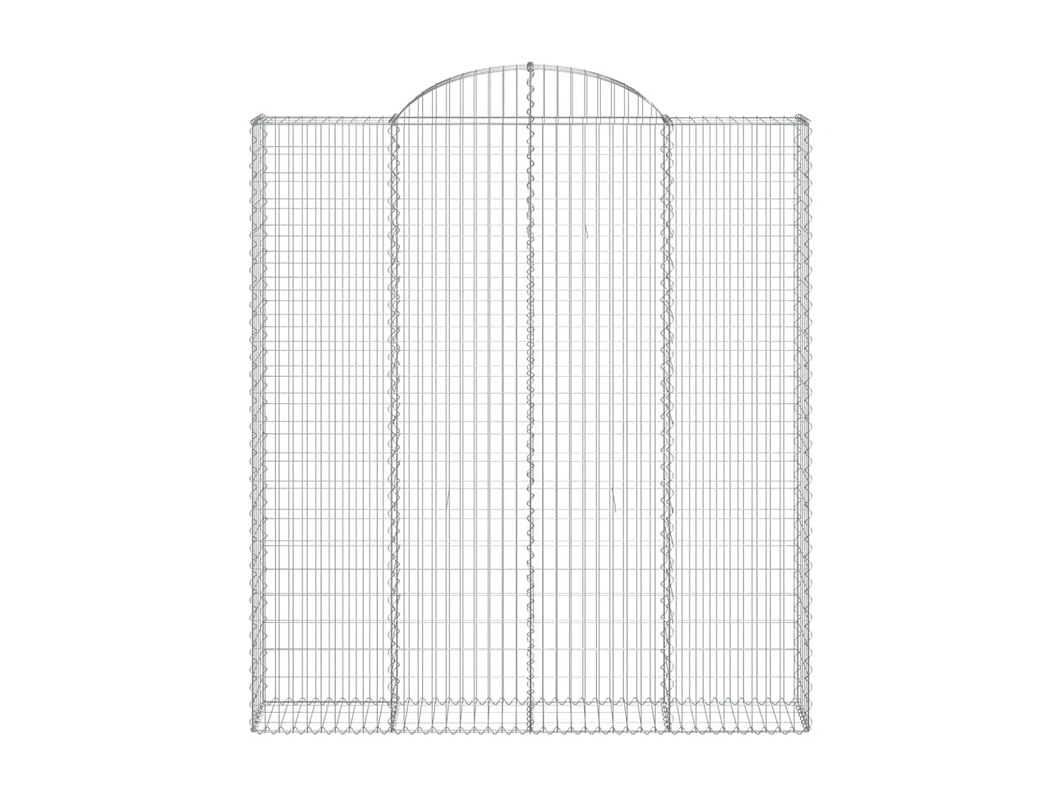 Cestos gabião arqueados 9pcs 200x30x220/240cm ferro galvanizado