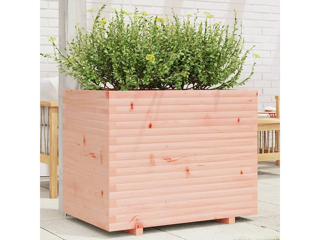 Vaso/floreira de jardim 90x60x72,5 cm madeira de douglas maciça