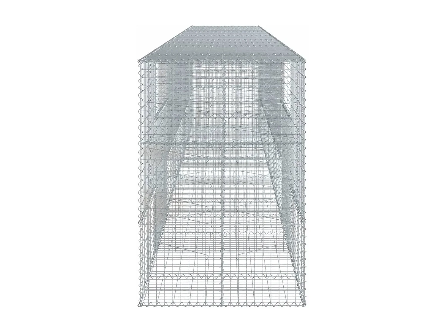 Panier gabion avec couvercle 700x100x150 cm fer galvanisé