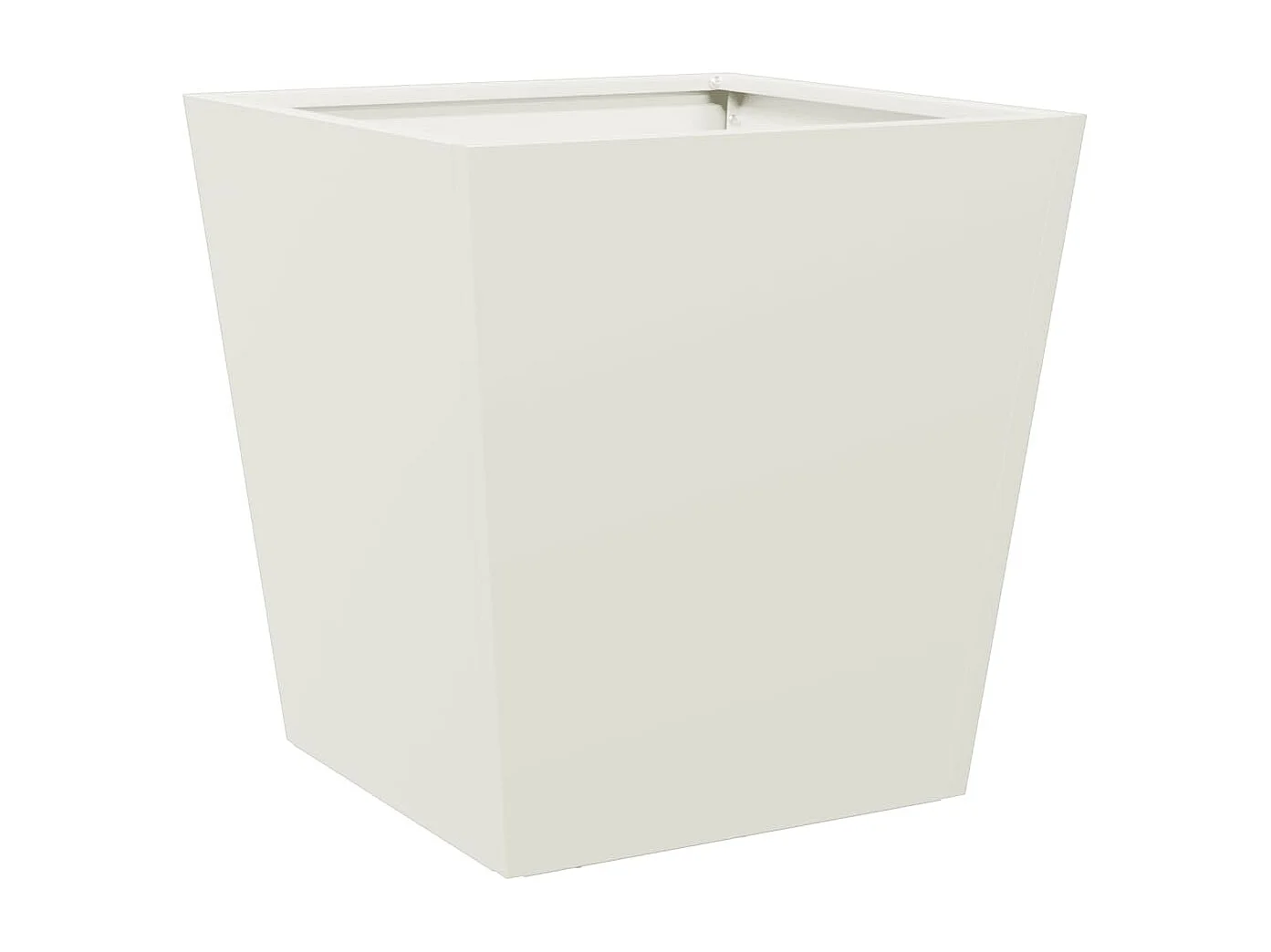 Jardinière blanc 40x40x40 cm acier