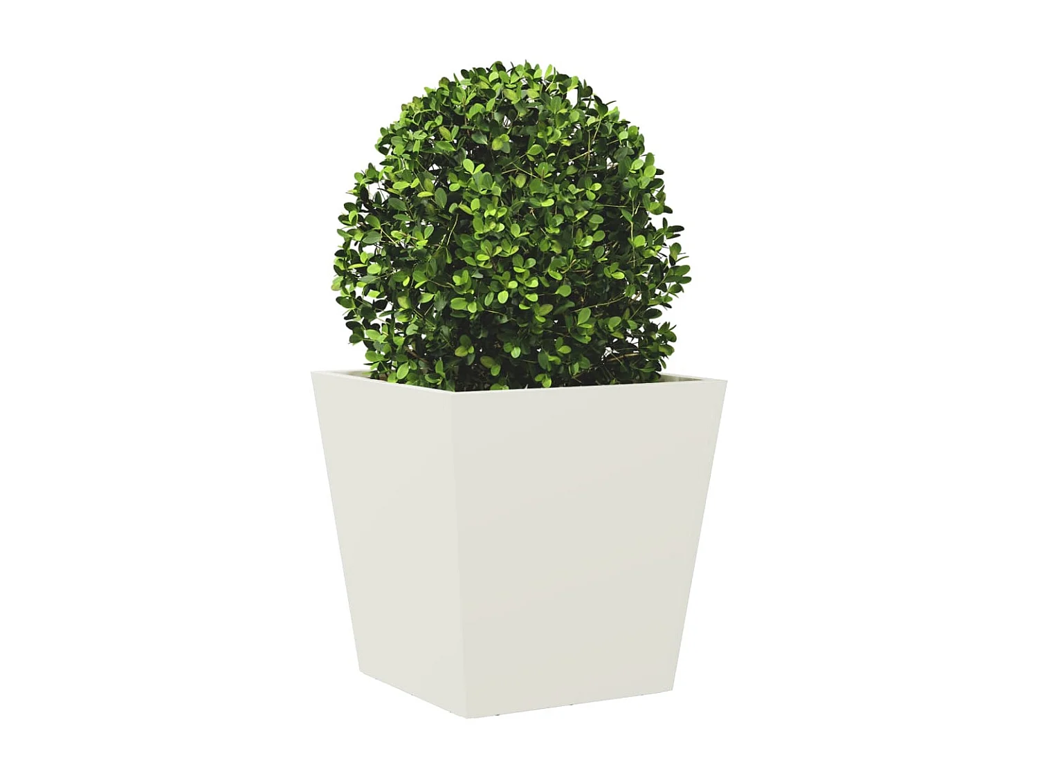 Jardinière blanc 40x40x40 cm acier