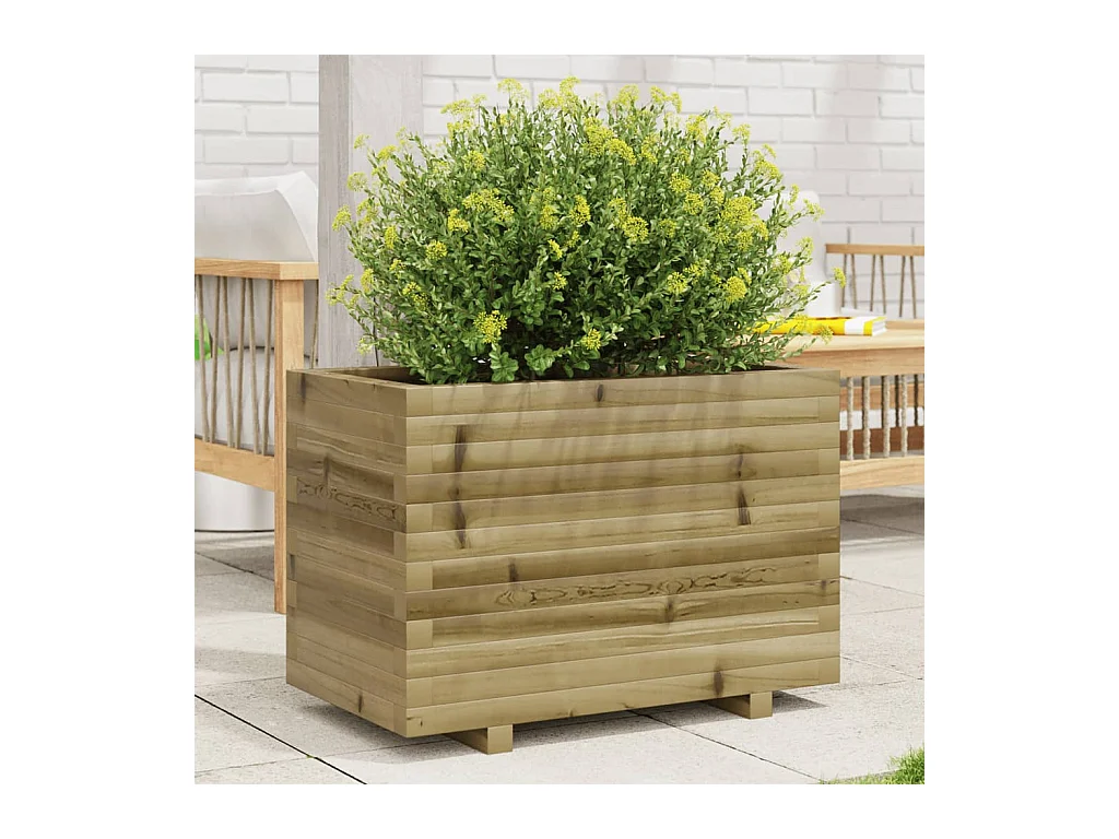Jardinière 70x40x49,5 cm bois de pin imprégné