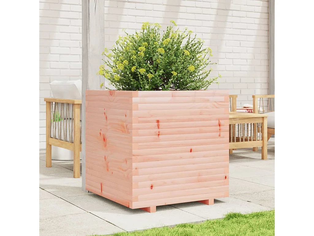 Pflanzkübel 70x70x72 cm Massivholz Douglasie