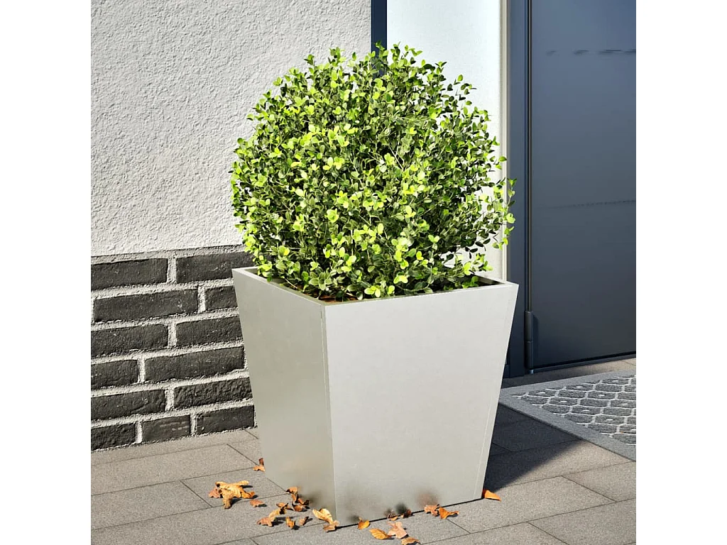 Fioriera da Giardino 40x40x40 cm in Acciaio Inox