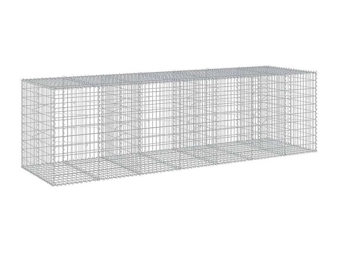 Cesta de gaviones con cubierta hierro galvanizado 350x100x100cm
