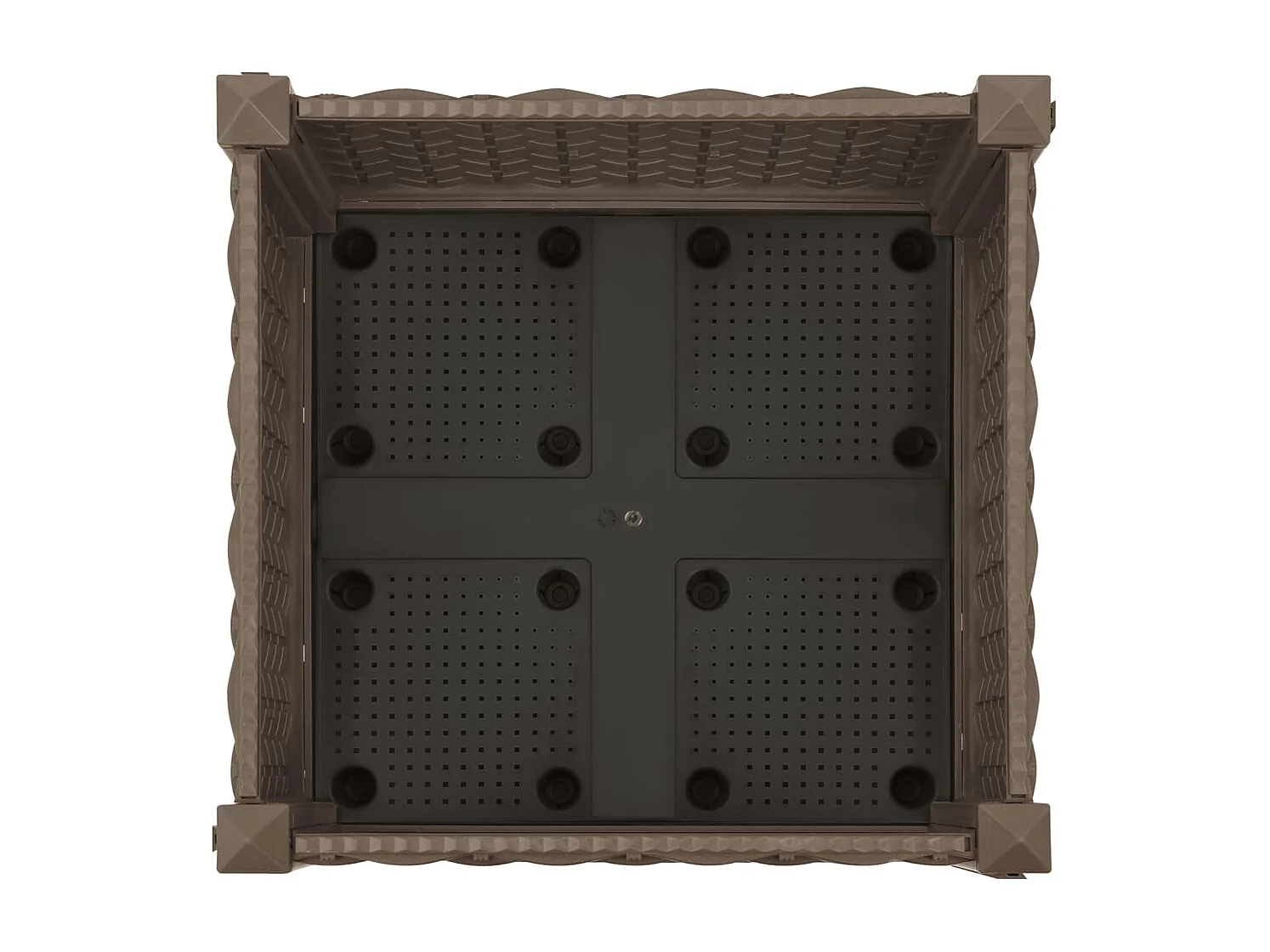 Canteiro elevado 40x40x23 cm polipropileno