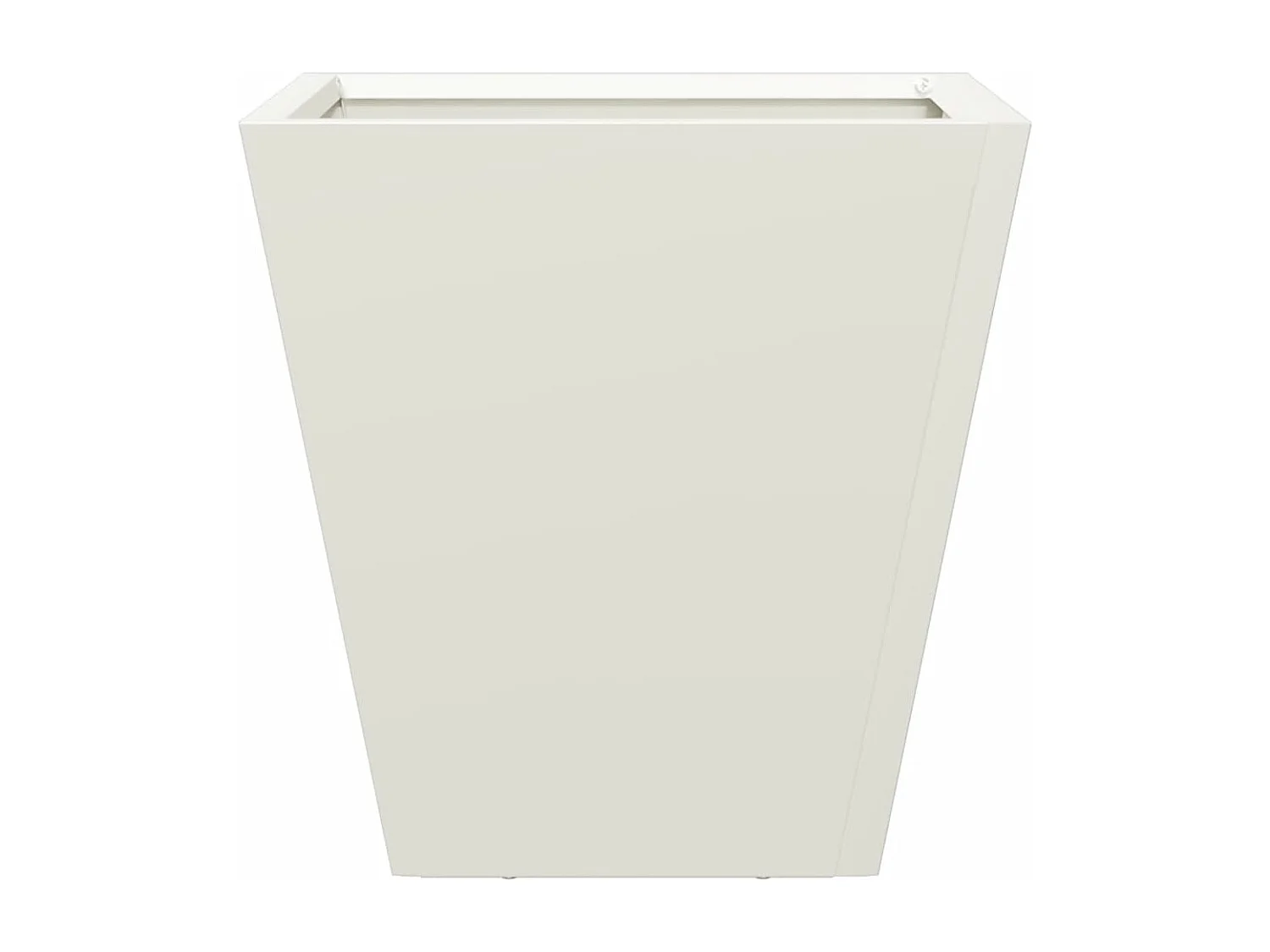 Jardinières 2 pcs blanc 30x30x30 cm acier