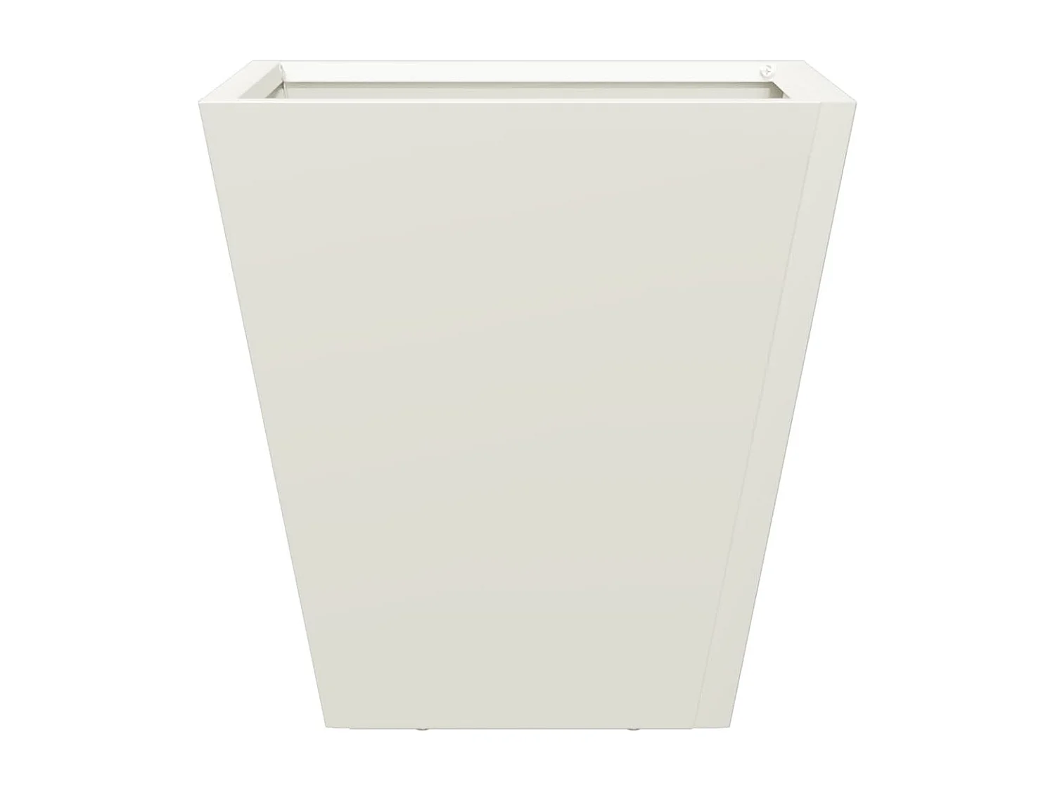 Jardinières 2 pcs blanc 30x30x30 cm acier