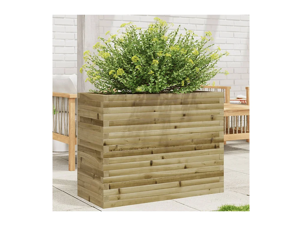 Fioriera da Giardino 90x40x68,5 cm in Legno di Pino Impregnato