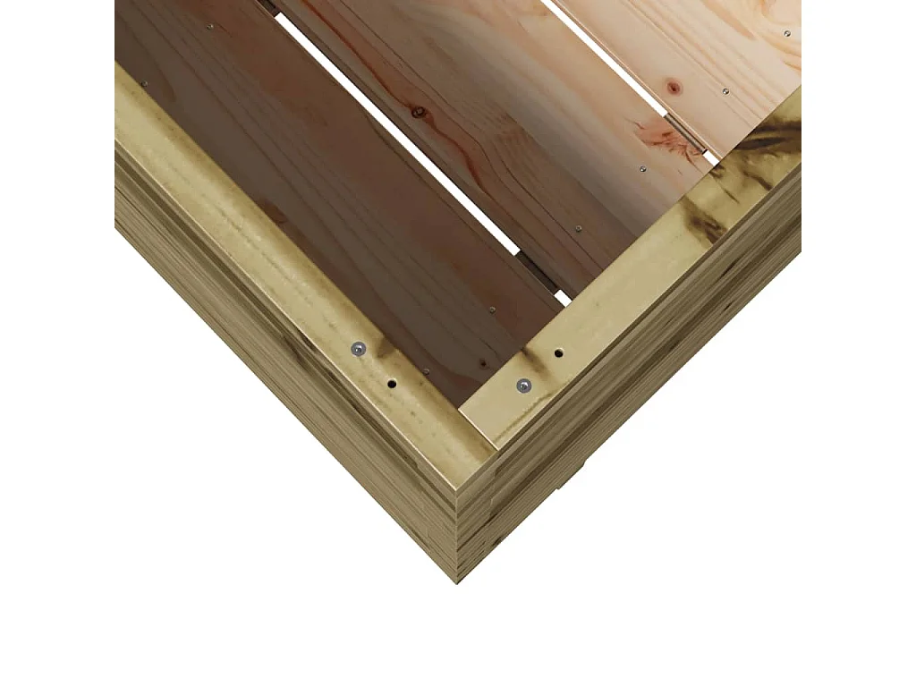 Jardinière 90x40x72,5 cm bois de pin imprégné